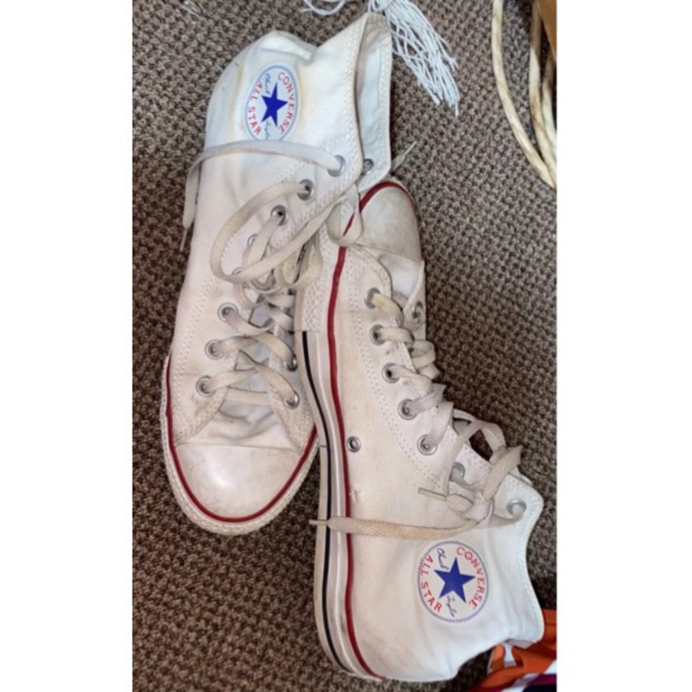 white high top converse